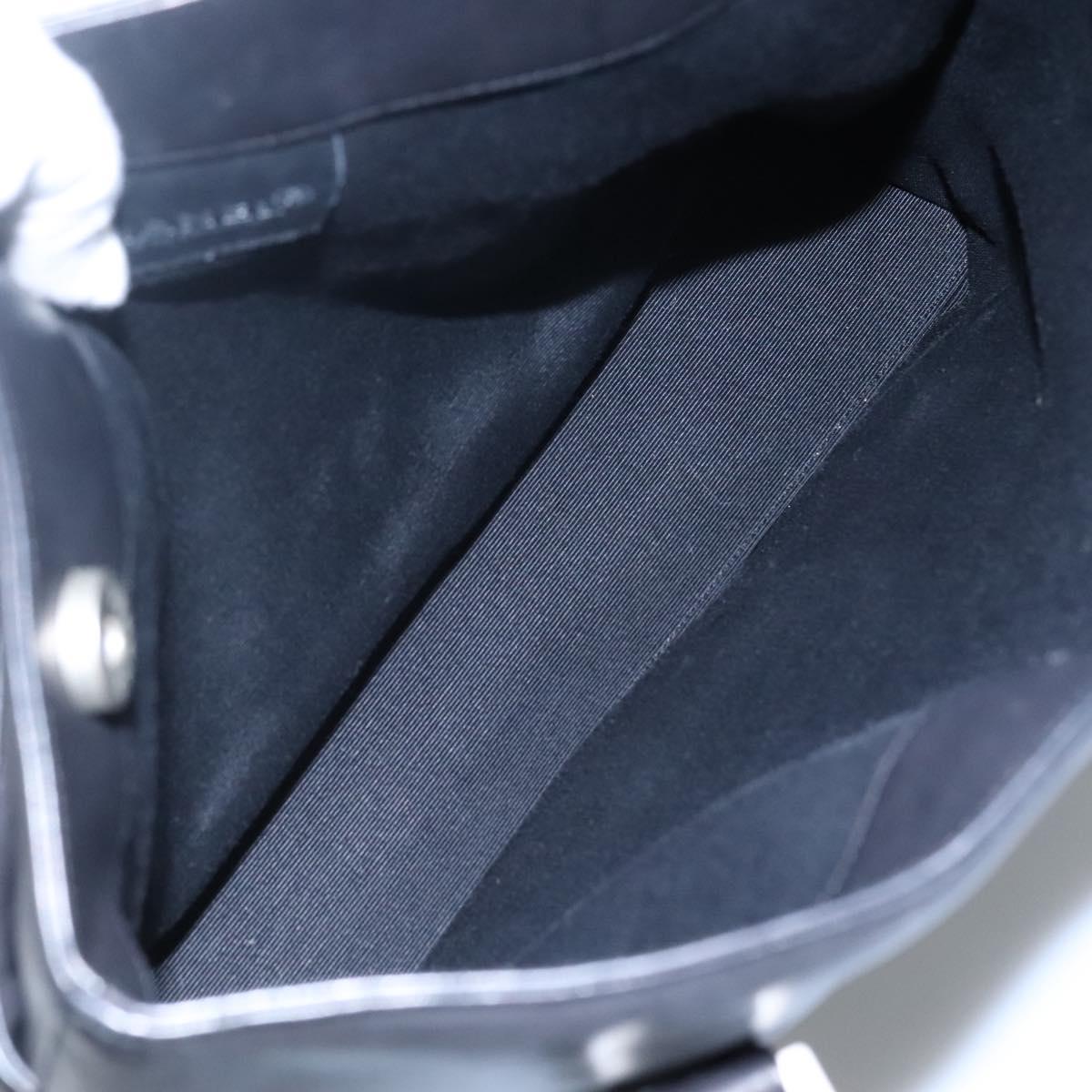 CHANEL Shoulder Bag Leather Black CC Auth bs22384