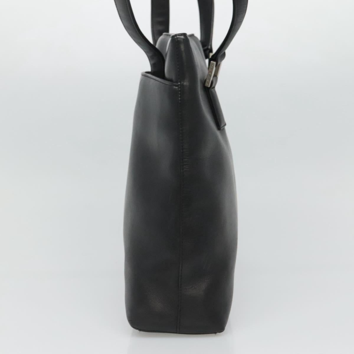 CHANEL Shoulder Bag Leather Black CC Auth bs22384