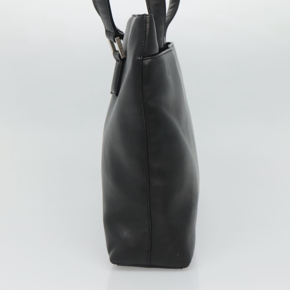 CHANEL Shoulder Bag Leather Black CC Auth bs22384