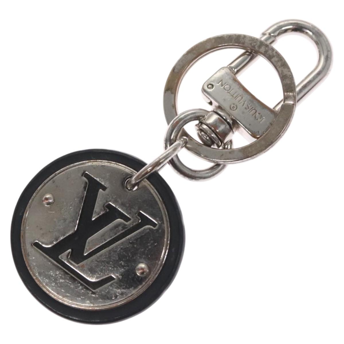 LOUIS VUITTON Charm metal Silver LV Auth bs22399