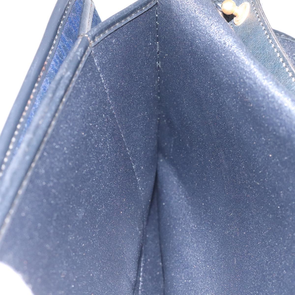 Christian Dior Trotter Canvas Shoulder Bag Navy Auth bs22436