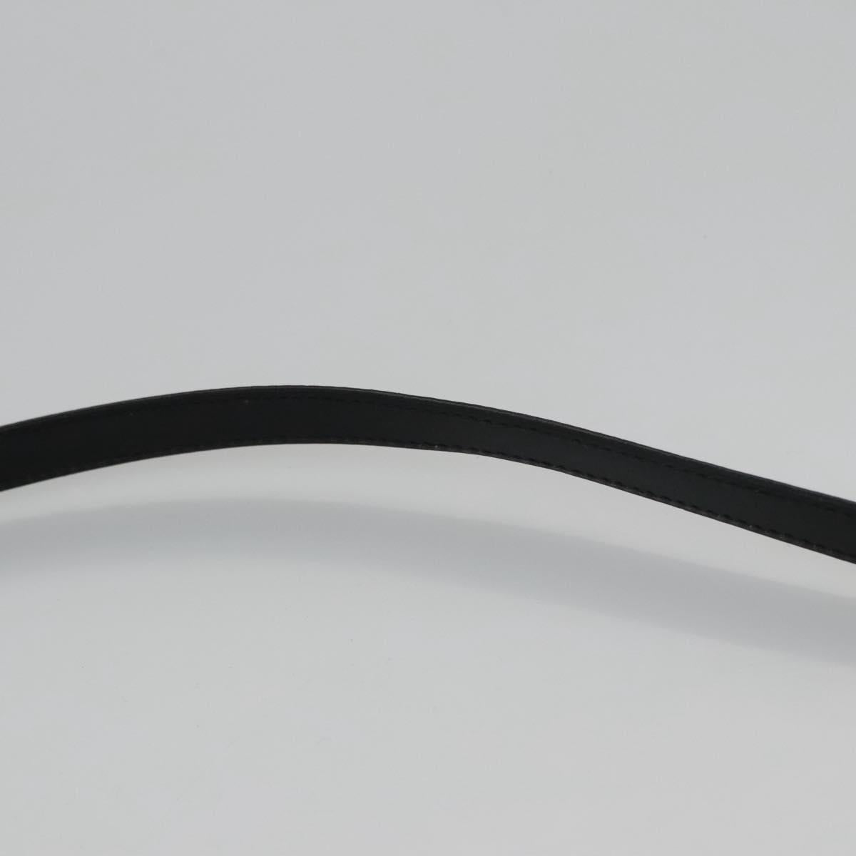 VERSACE Shoulder Bag Leather Black Auth bs22448