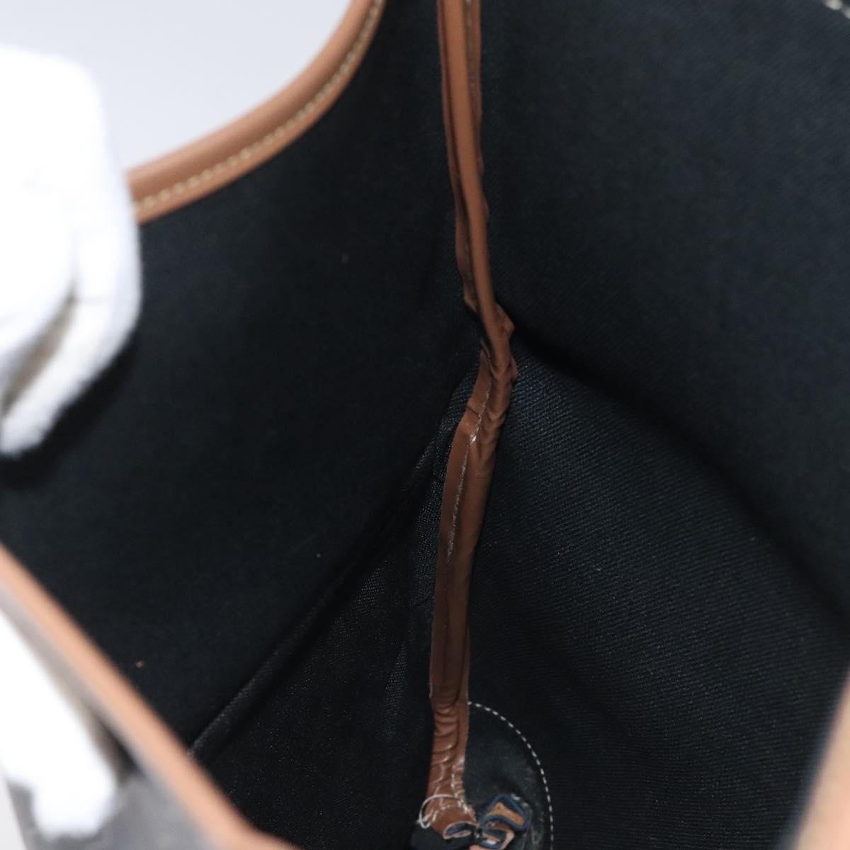 Christian Dior Honeycomb Canvas Clutch Bag PVC Leather Navy Auth bs22450