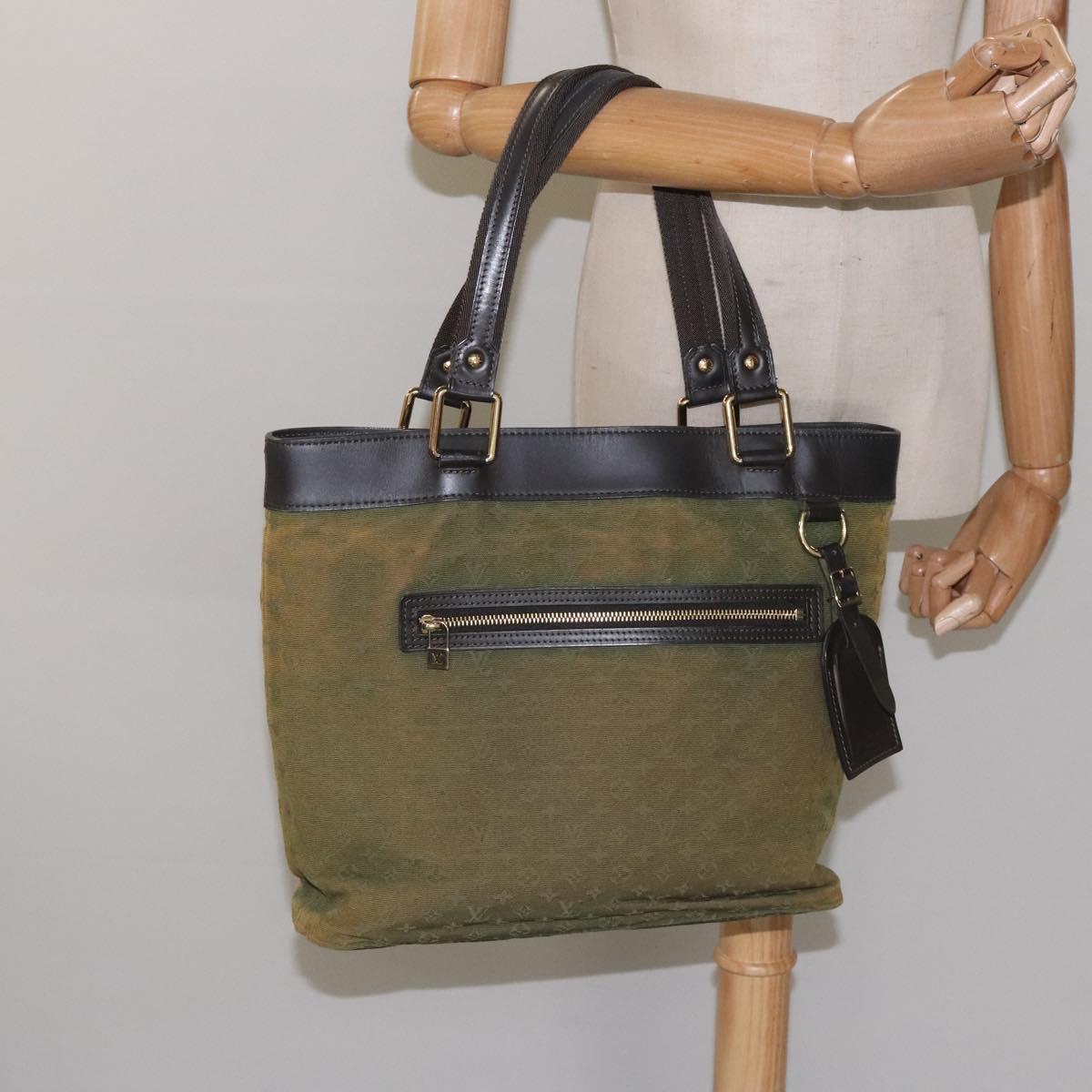 LOUIS VUITTON Monogram Mini Lucille GM Tote Bag TST Khaki M92681 LV Auth bs22544