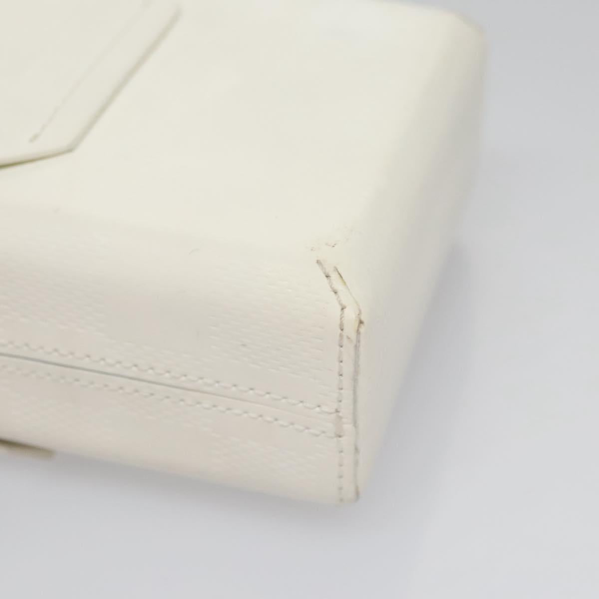 LOUIS VUITTON Damie Grasset Marty Pochette Shoulder Bag White LV Auth bs22545