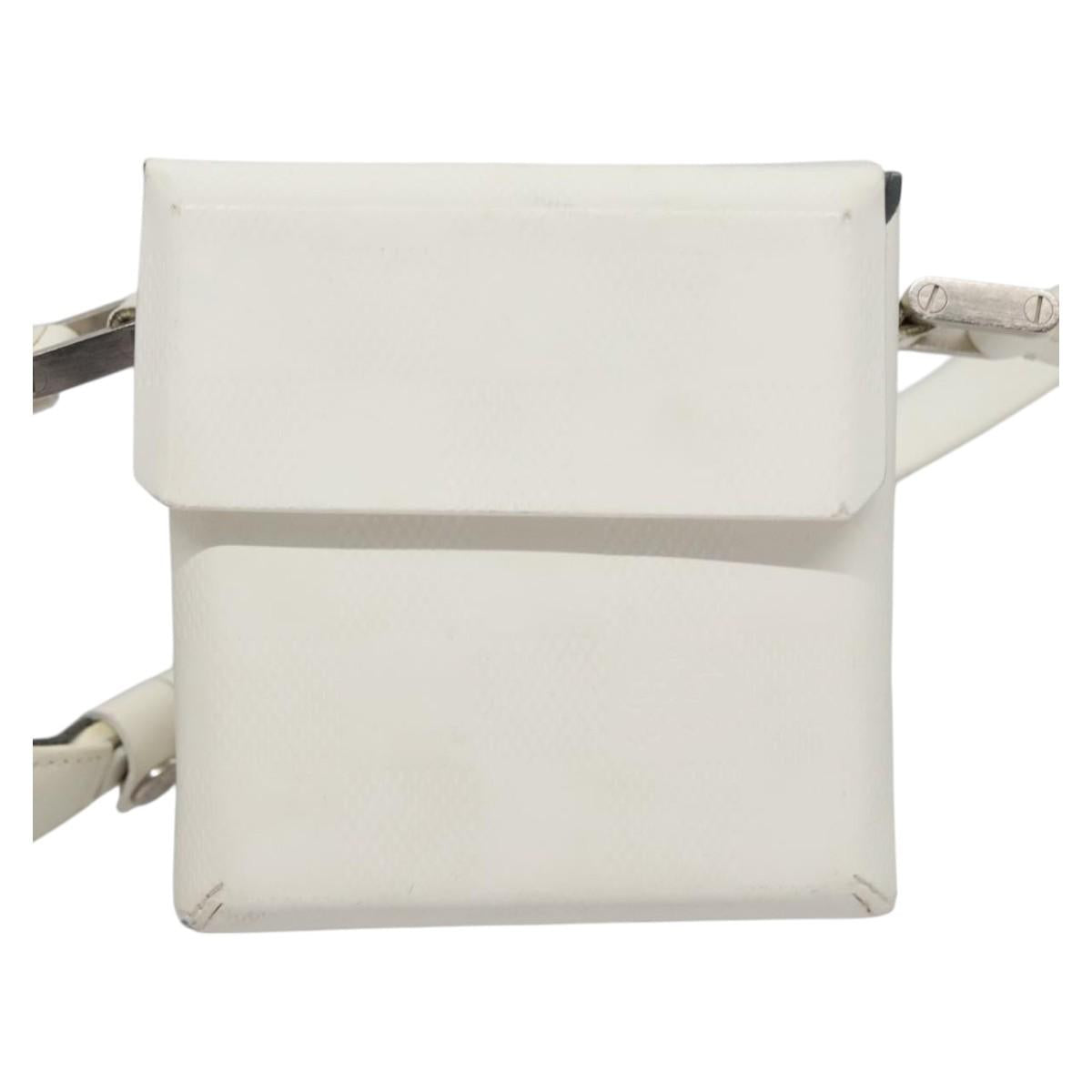 LOUIS VUITTON Damie Grasset Marty Pochette Shoulder Bag White LV Auth bs22545