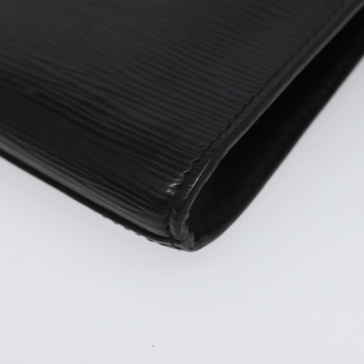 LOUIS VUITTON Epi Art Deco Clutch Bag Black M52632 LV Auth bs22546