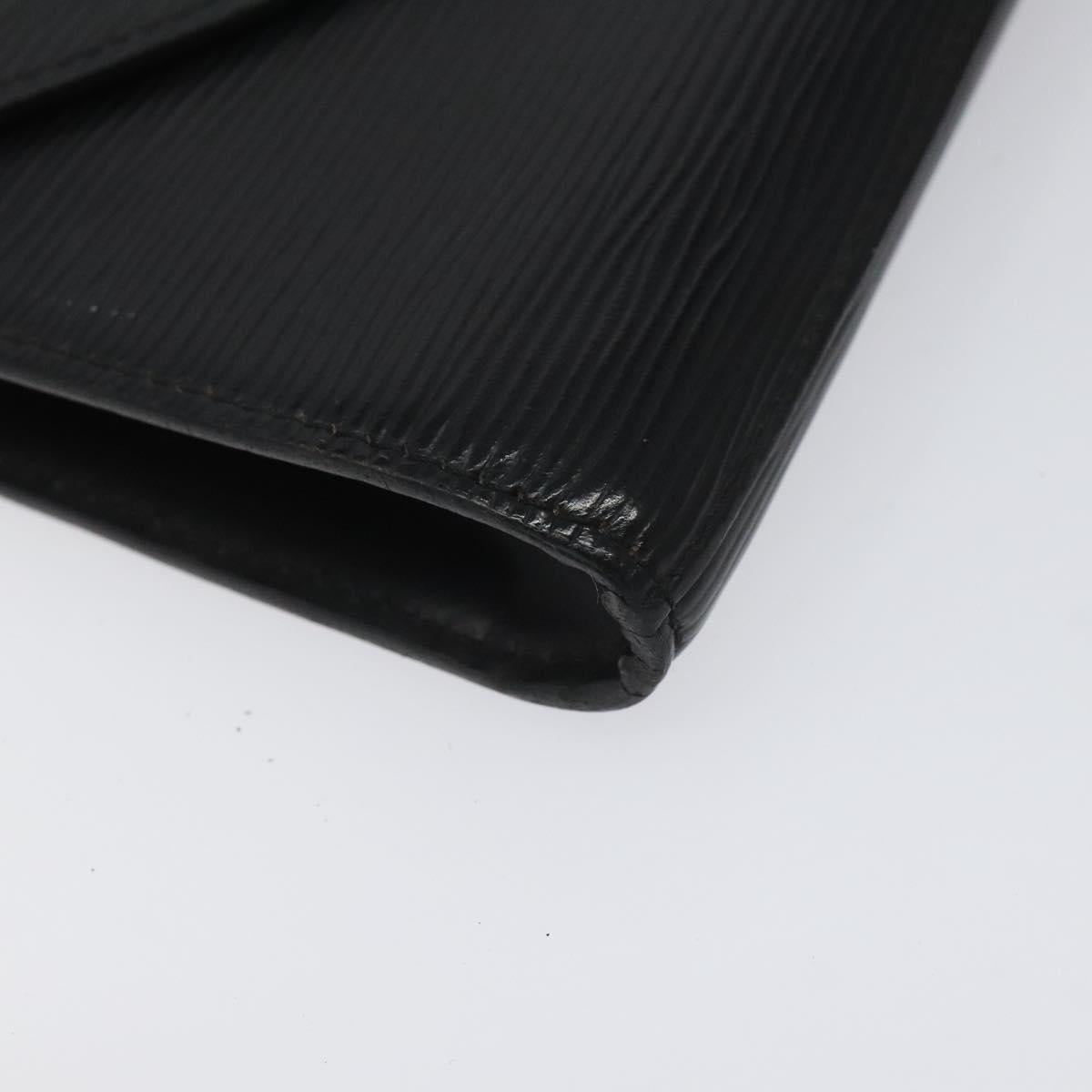 LOUIS VUITTON Epi Art Deco Clutch Bag Black M52632 LV Auth bs22546