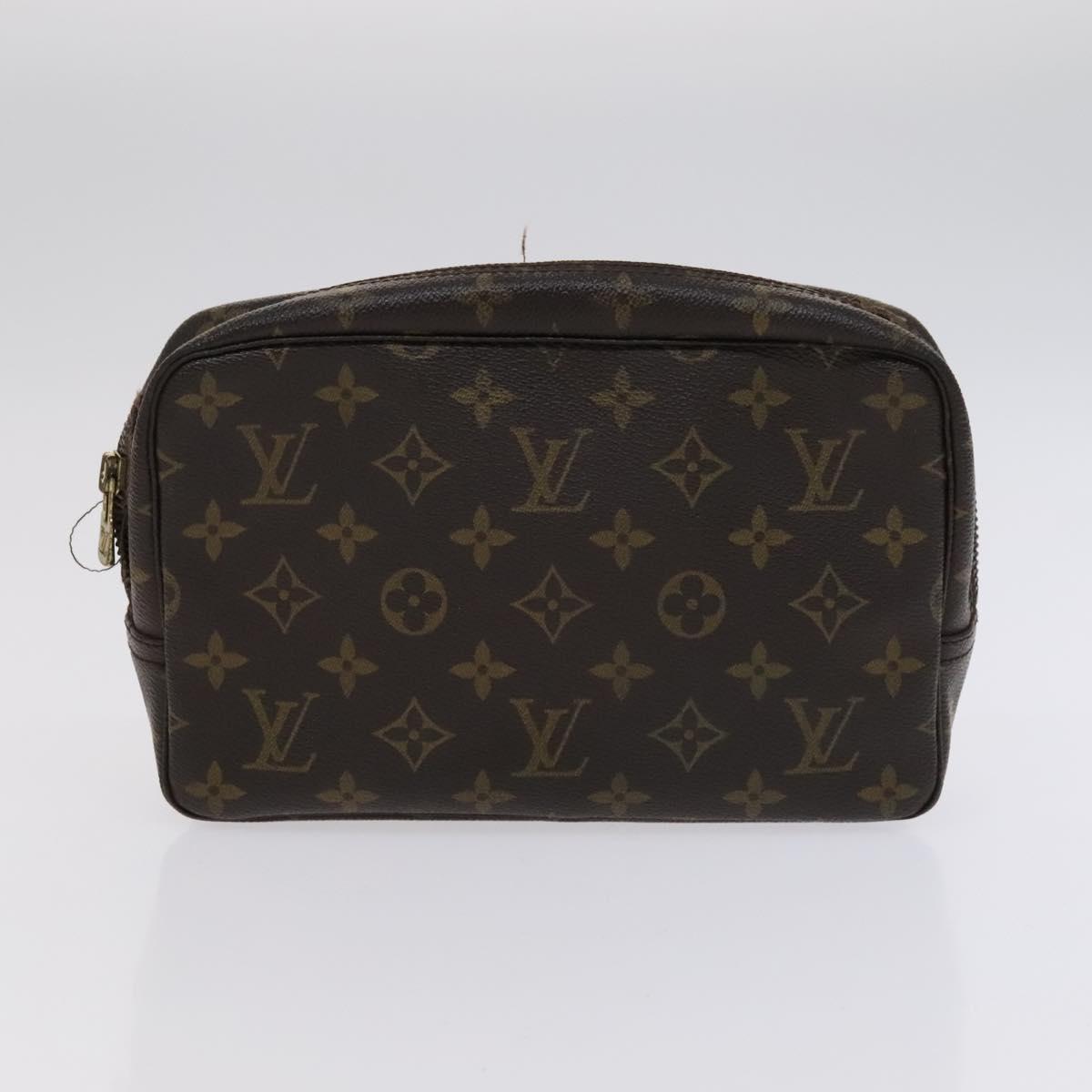 LOUIS VUITTON Monogram Trousse Toilette Clutch Bag 2Set LV Auth bs22553