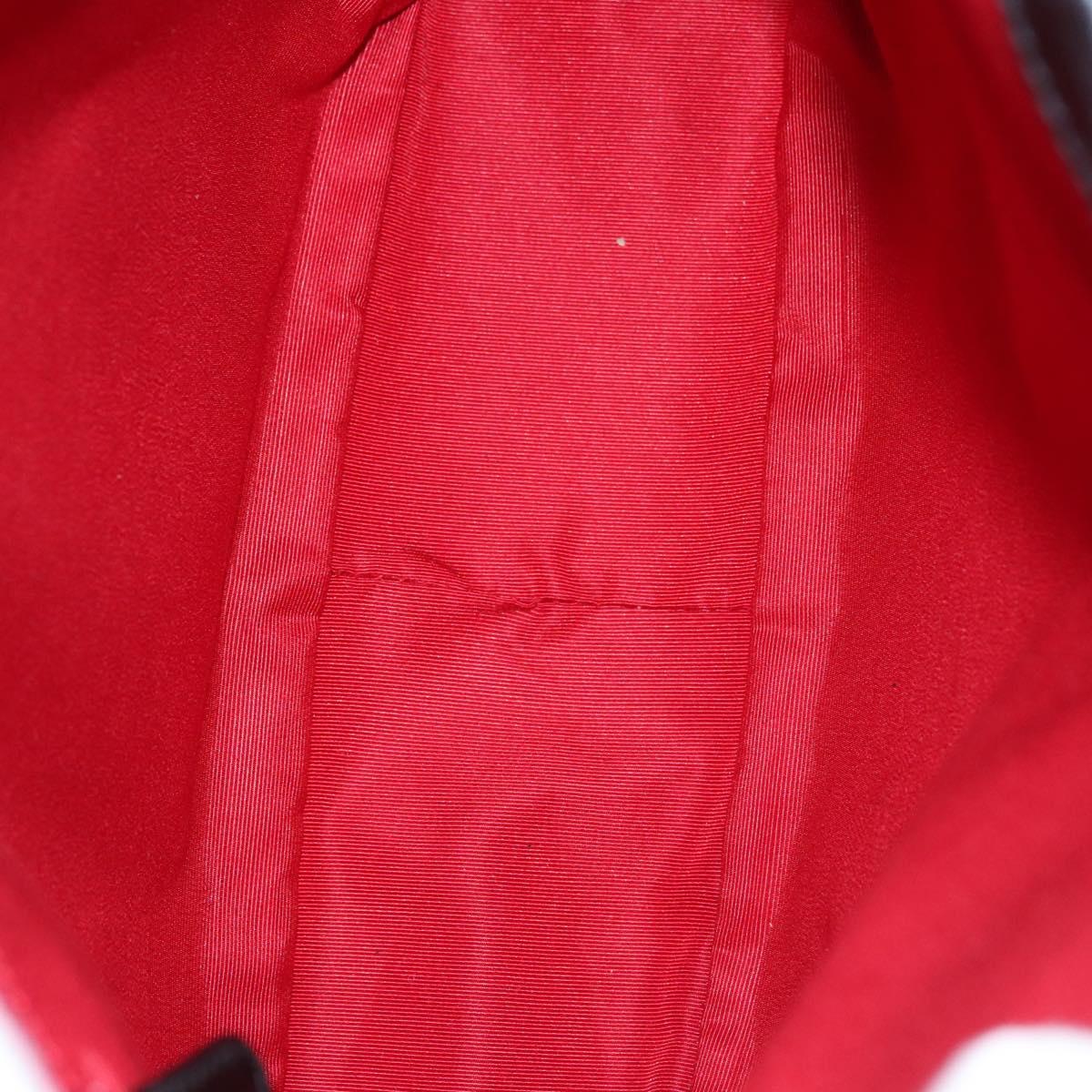 BVLGARI Hand Bag Canvas Black Silver Auth bs22572