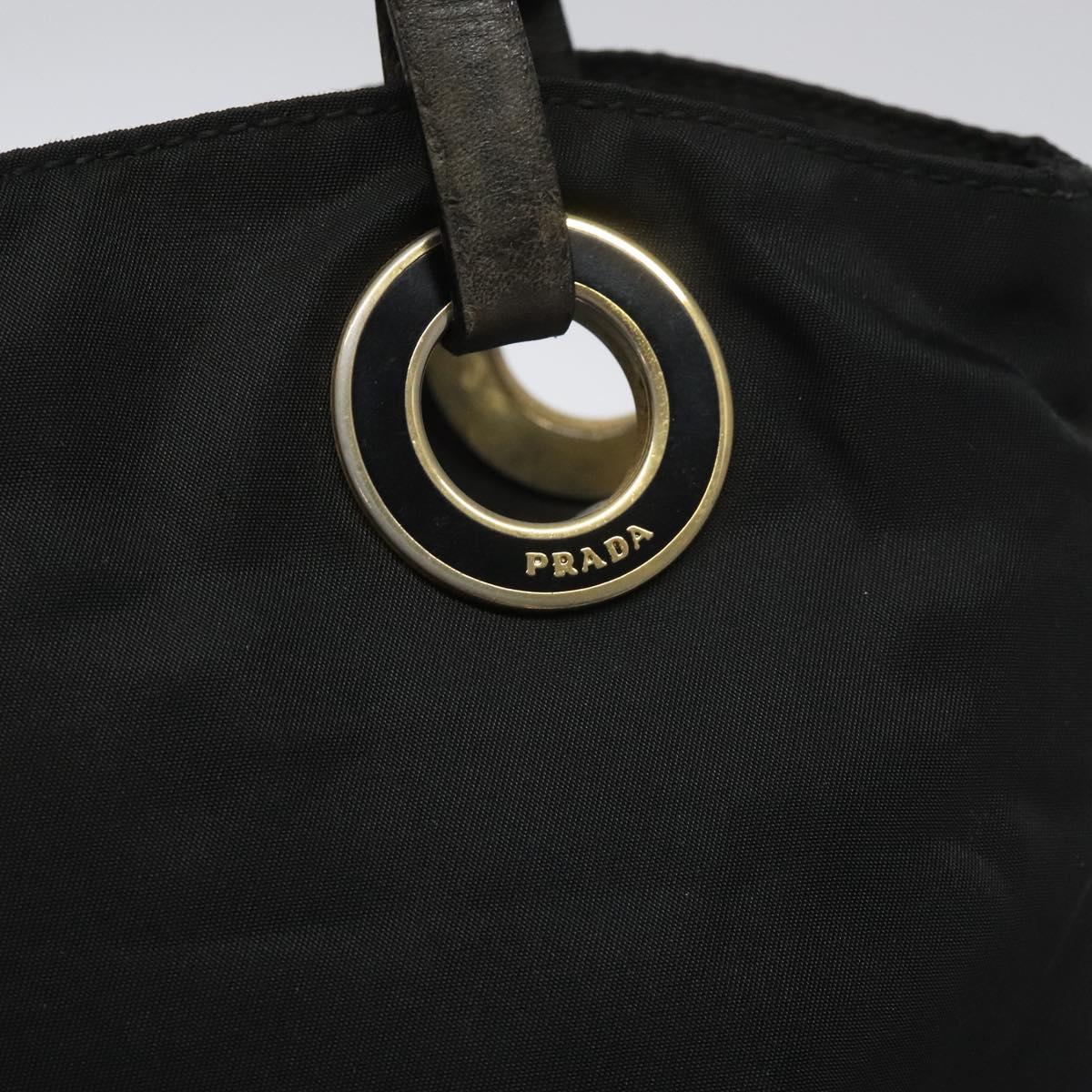 PRADA Hand Bag Nylon Black Auth bs22622