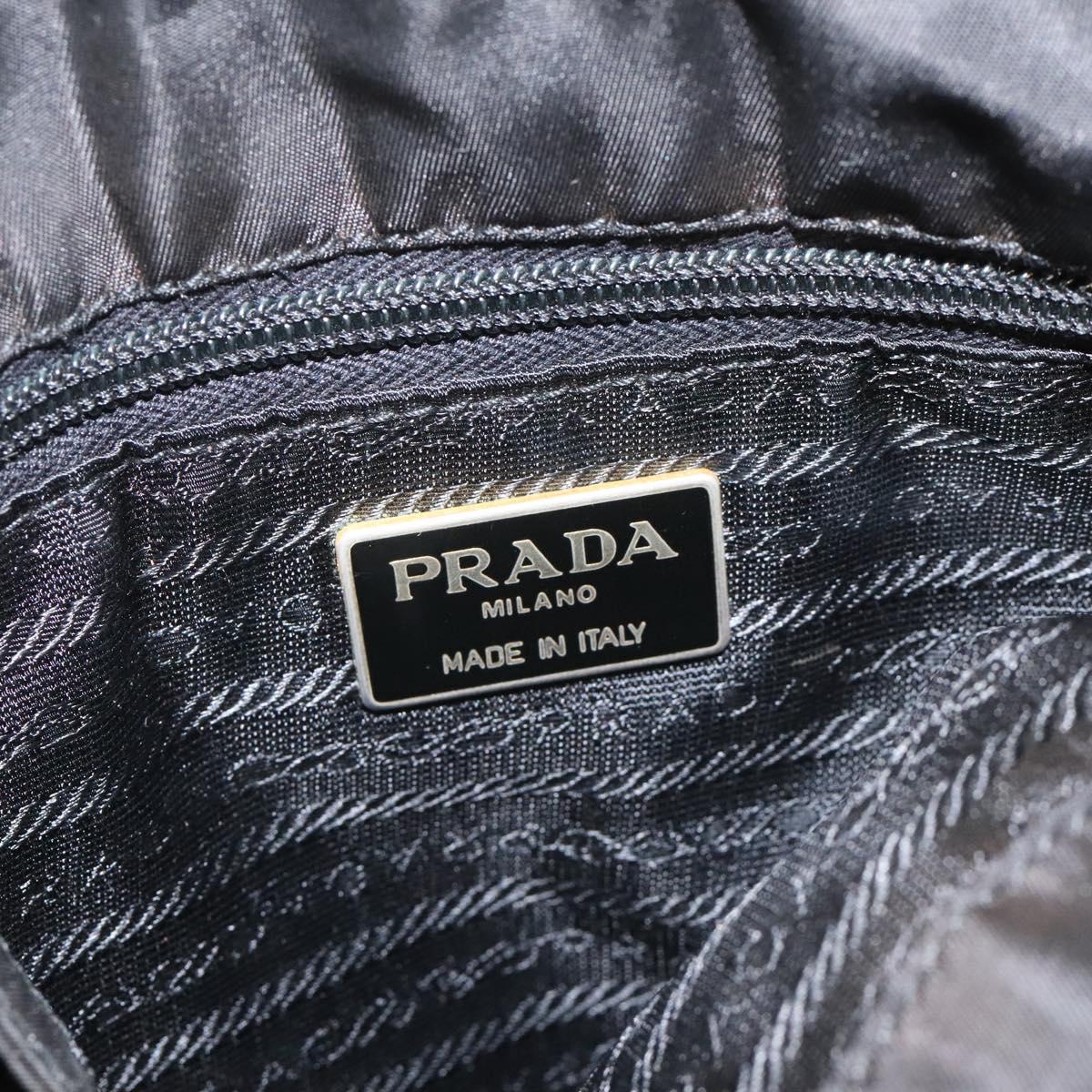 PRADA Hand Bag Nylon Black Auth bs22622
