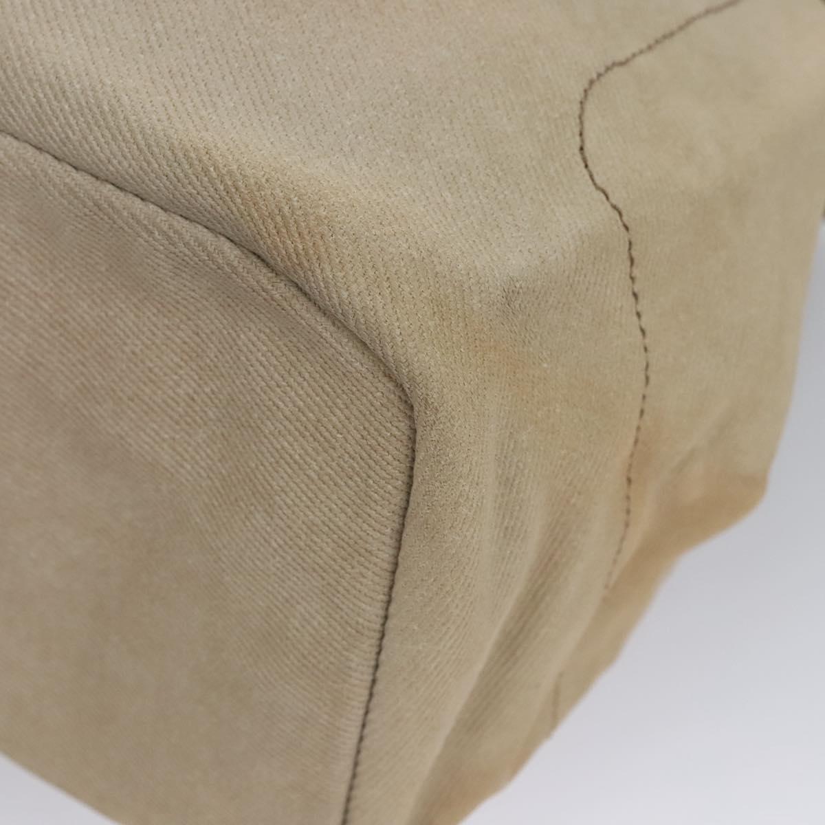 BURBERRY Tote Bag Canvas Beige Auth bs22667