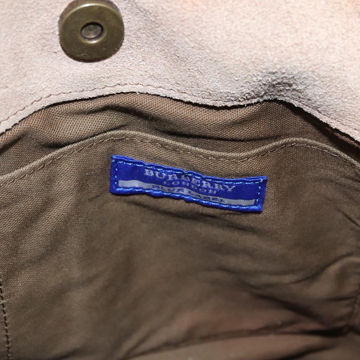 BURBERRY Tote Bag Canvas Beige Auth bs22667