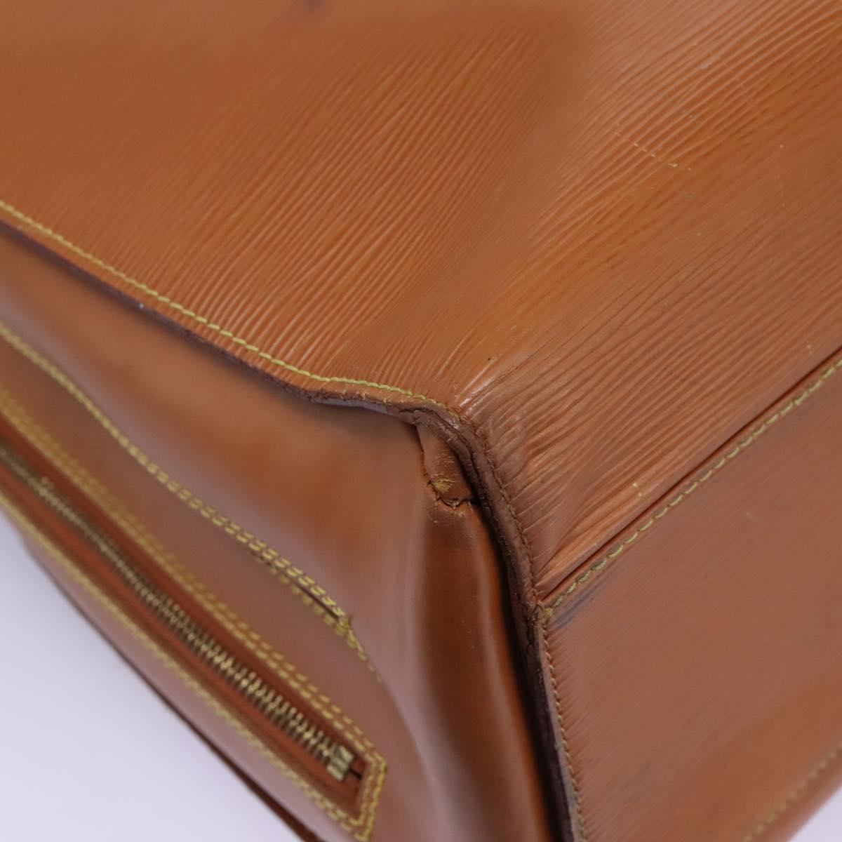 LOUIS VUITTON Epi Sorbonne Hand Bag Zipangu Gold M54518 LV Auth bs22681