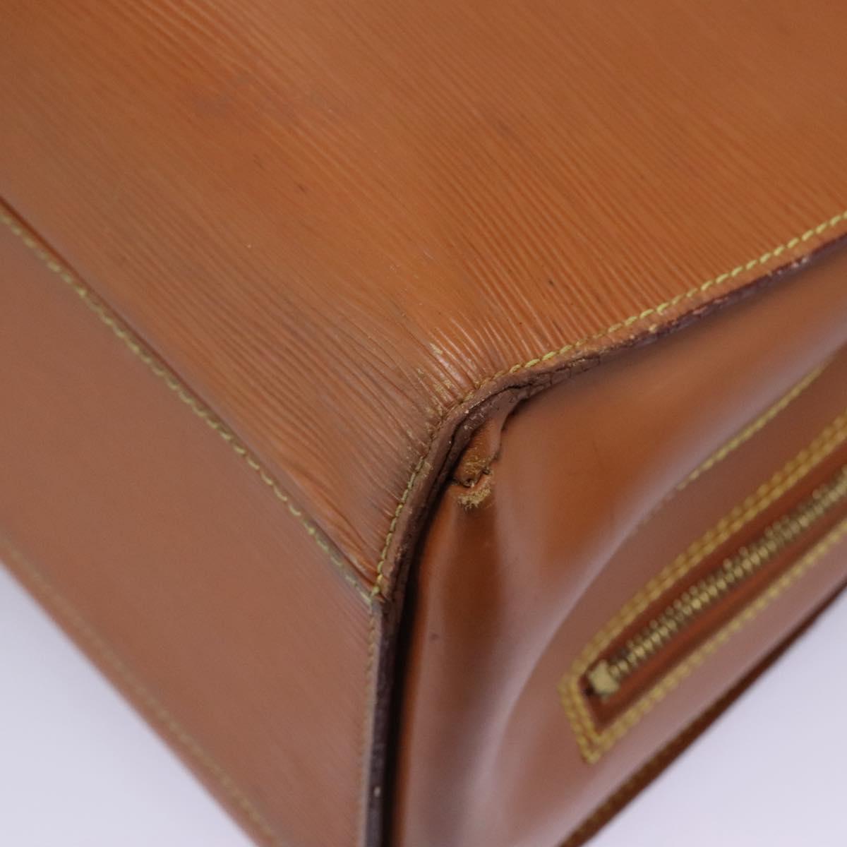 LOUIS VUITTON Epi Sorbonne Hand Bag Zipangu Gold M54518 LV Auth bs22681