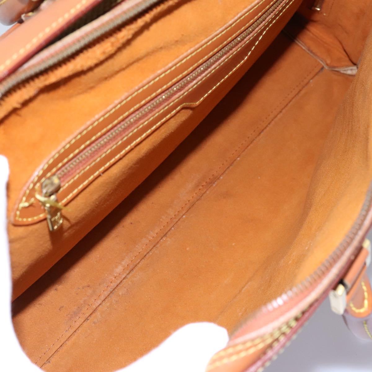 LOUIS VUITTON Epi Sorbonne Hand Bag Zipangu Gold M54518 LV Auth bs22681
