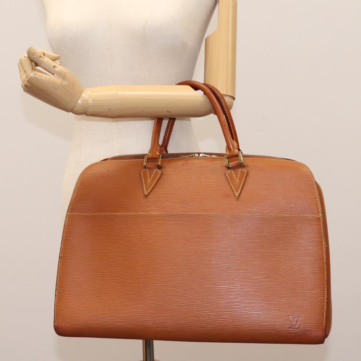 LOUIS VUITTON Epi Sorbonne Hand Bag Zipangu Gold M54518 LV Auth bs22681