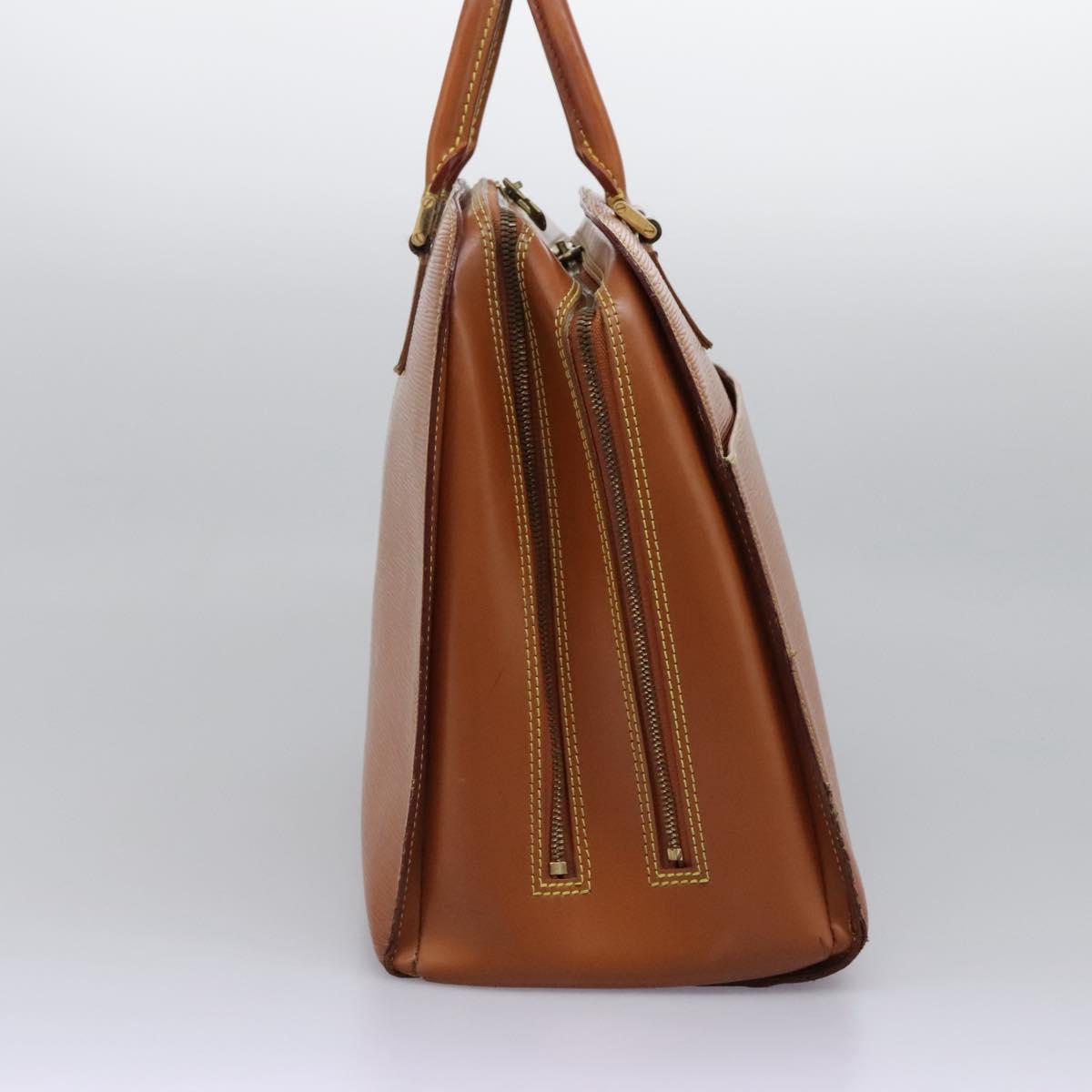 LOUIS VUITTON Epi Sorbonne Hand Bag Zipangu Gold M54518 LV Auth bs22681