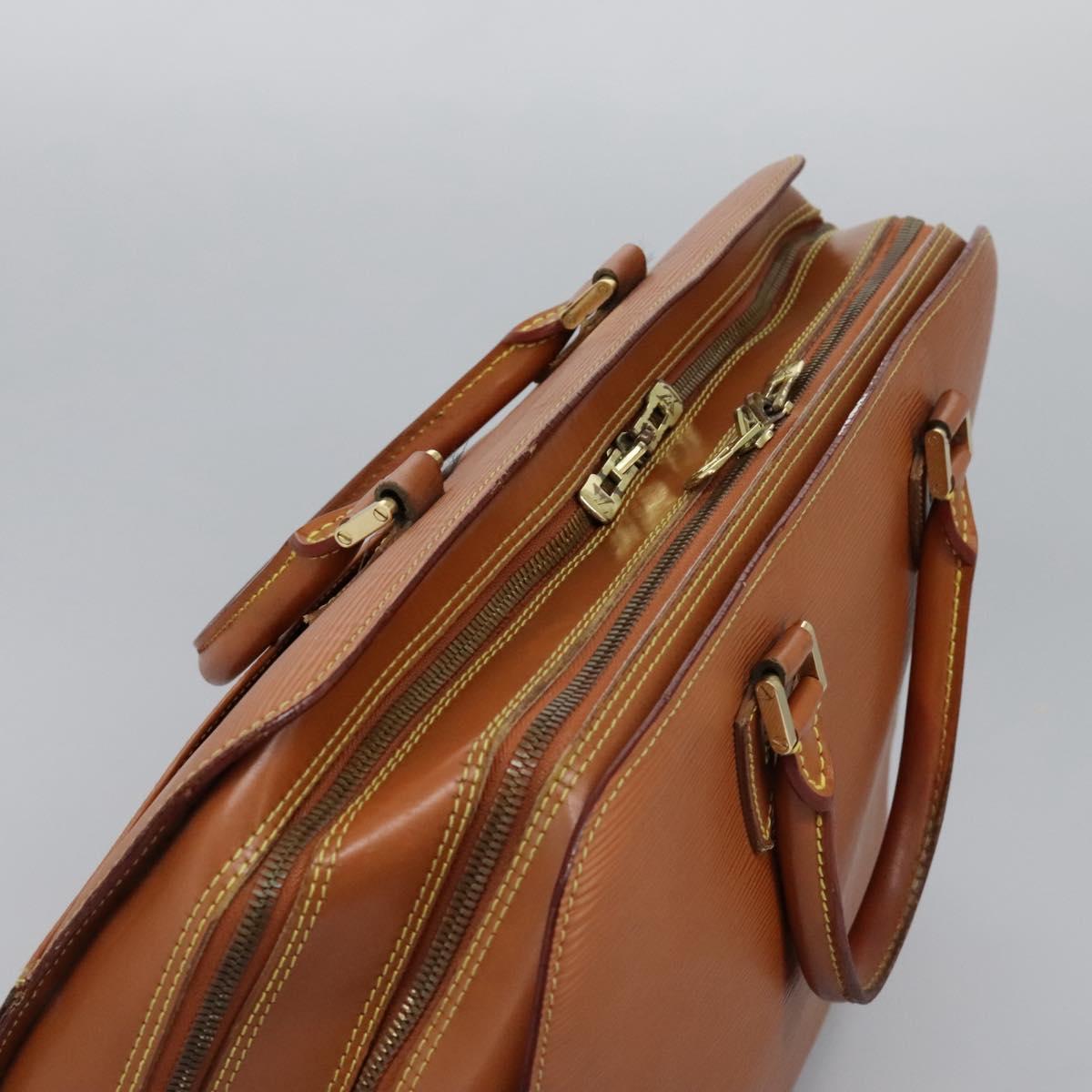 LOUIS VUITTON Epi Sorbonne Hand Bag Zipangu Gold M54518 LV Auth bs22681