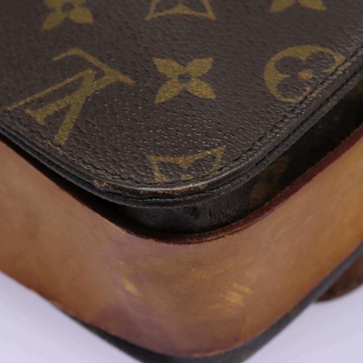 LOUIS VUITTON Monogram Cartouchiere GM Shoulder Bag M51252 LV Auth bs22682