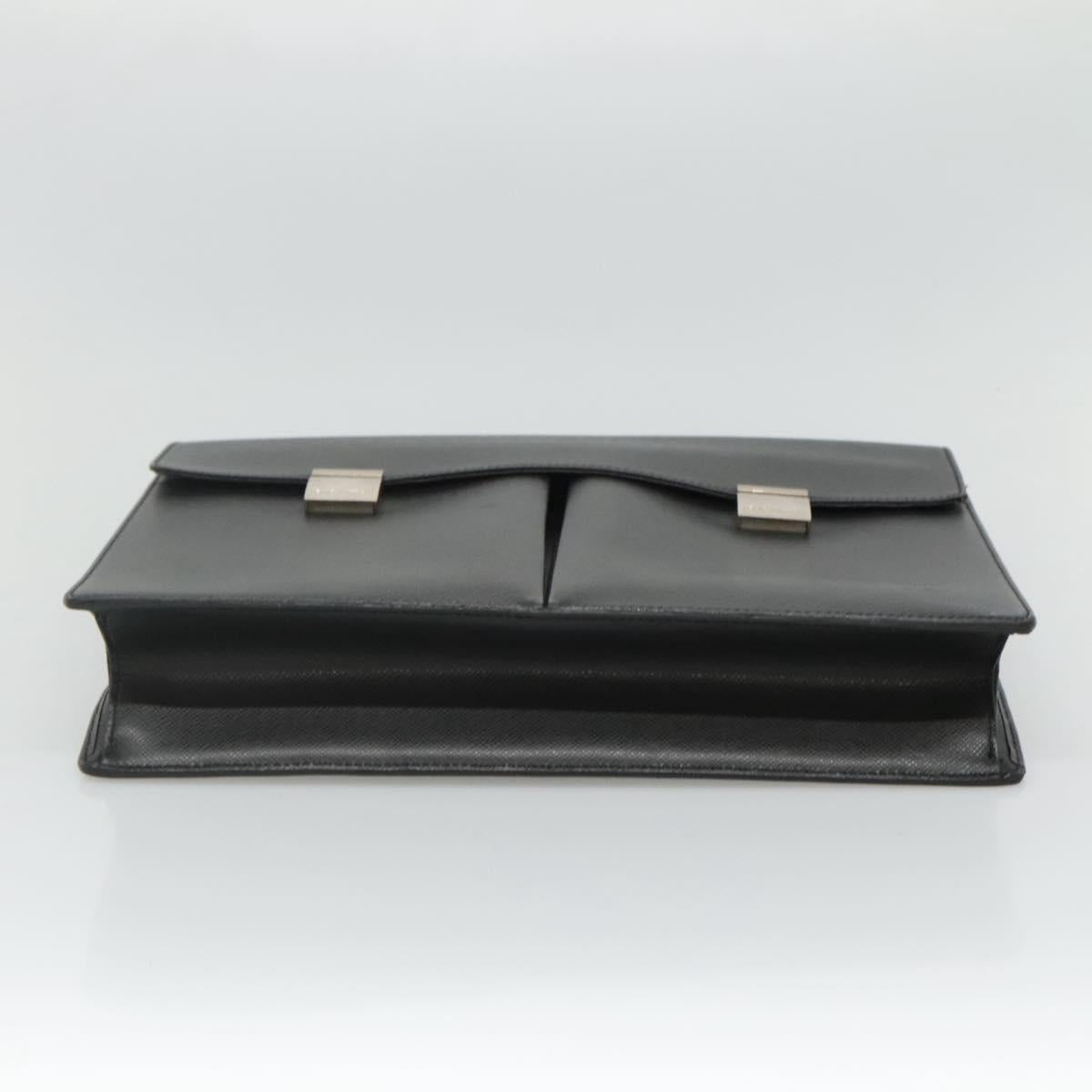 LOUIS VUITTON Taiga Serviette Kazan Business Bag Ardoise M30802 LV Auth bs22684