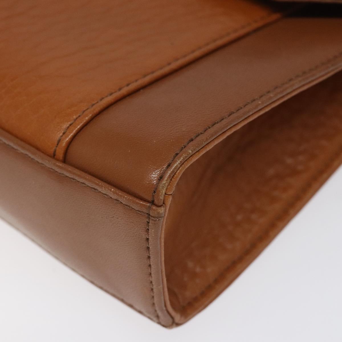 Burberrys Shoulder Bag Leather Beige Auth bs22691