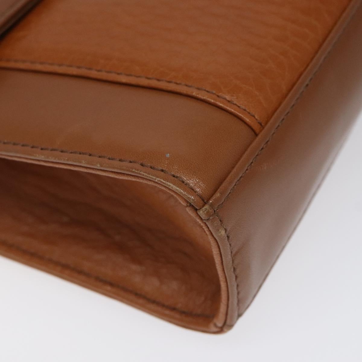 Burberrys Shoulder Bag Leather Beige Auth bs22691