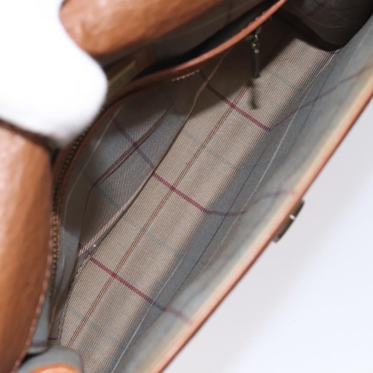 Burberrys Shoulder Bag Leather Beige Auth bs22691