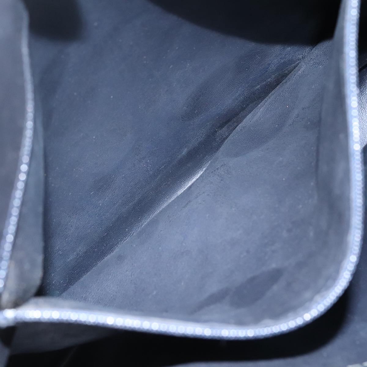 CHANEL Matelasse Chain Shoulder Bag Lamb Skin Navy Gold CC Auth bs22709