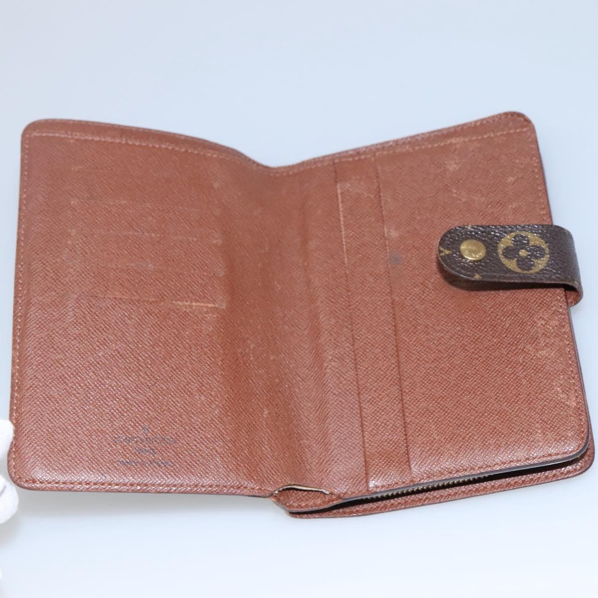 LOUIS VUITTON Monogram Porto Papie Zip Wallet M61207 LV Auth bs22722
