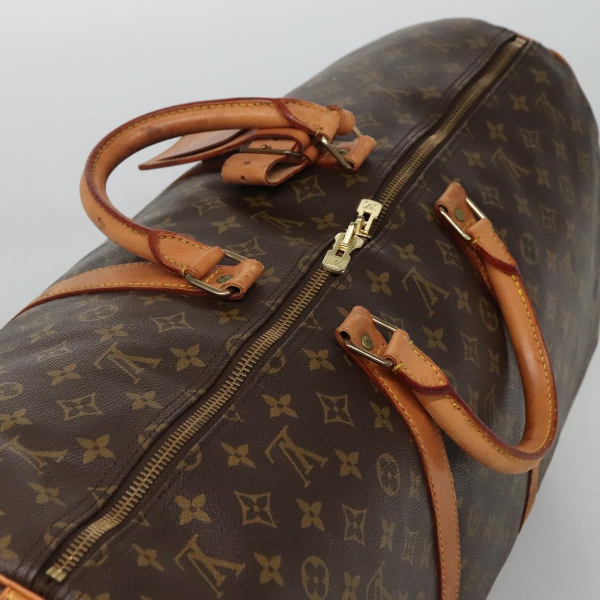 LOUIS VUITTON Monogram Keepall Bandouliere 60 Boston Bag M41412 LV Auth bs22766