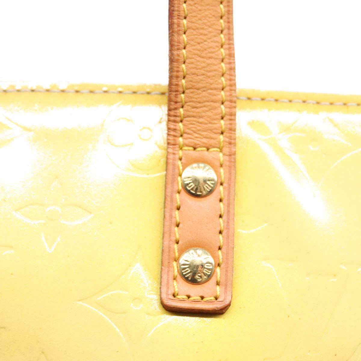 LOUIS VUITTON Monogram Vernis Reade MM Hand Bag Gris M91142 LV Auth bs22838