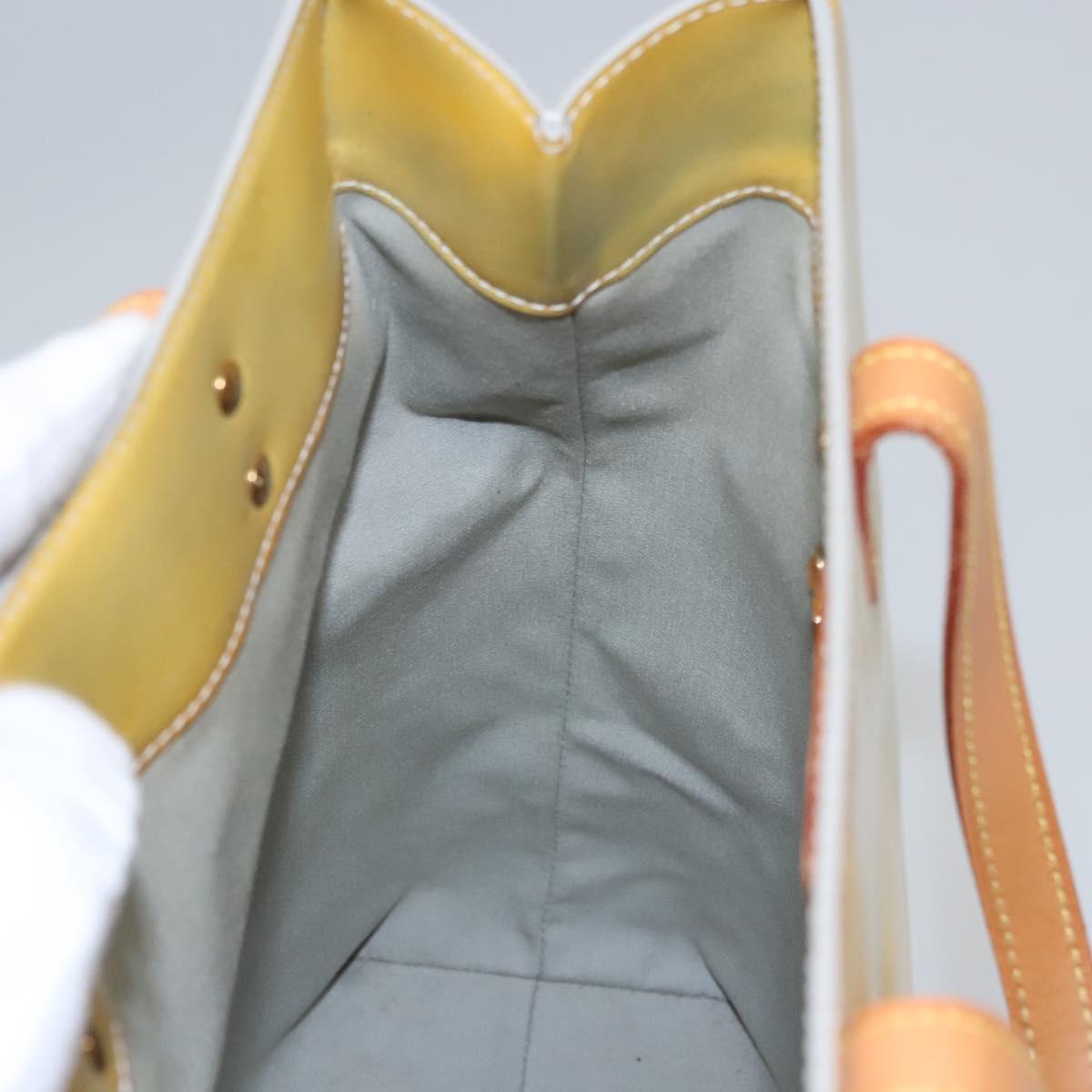 LOUIS VUITTON Monogram Vernis Reade MM Hand Bag Gris M91142 LV Auth bs22838