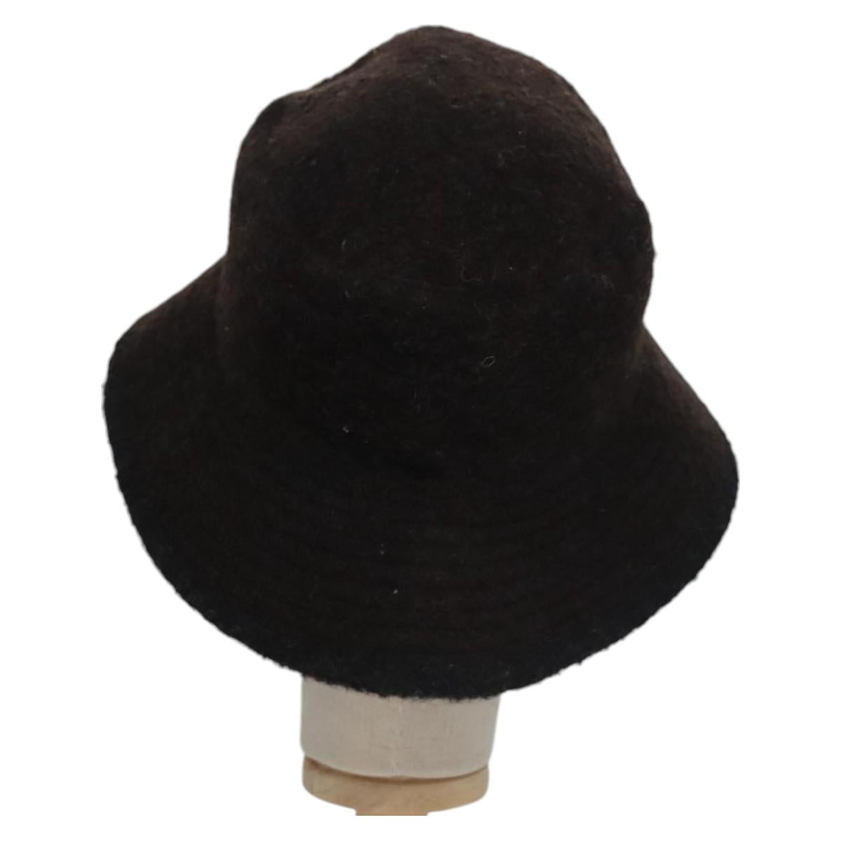 HERMES Hat Cotton 2Set Black Navy Auth bs22904