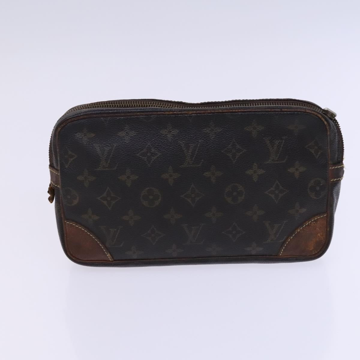 LOUIS VUITTON Monogram Clutch Bag 2Set LV Auth bs22909