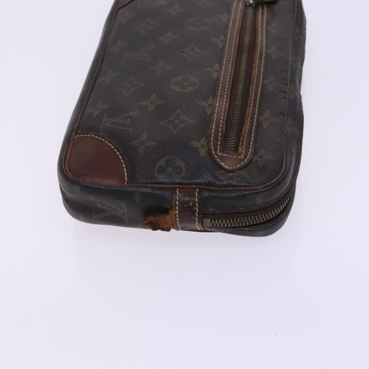 LOUIS VUITTON Monogram Clutch Bag 2 Set LV Auth bs22909