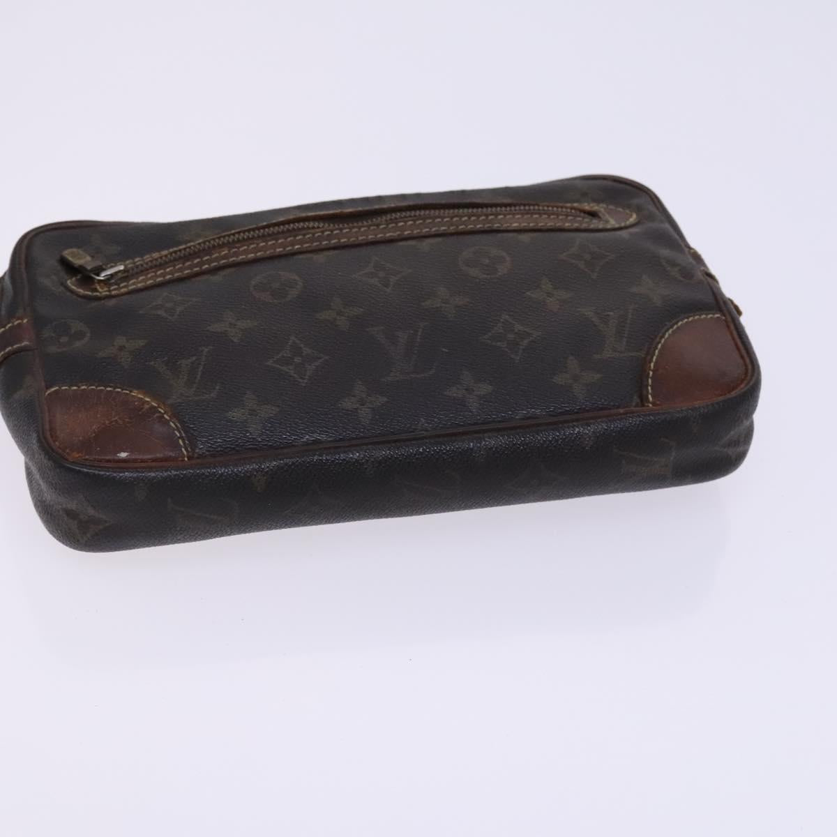 LOUIS VUITTON Monogram Clutch Bag 2 Set LV Auth bs22909
