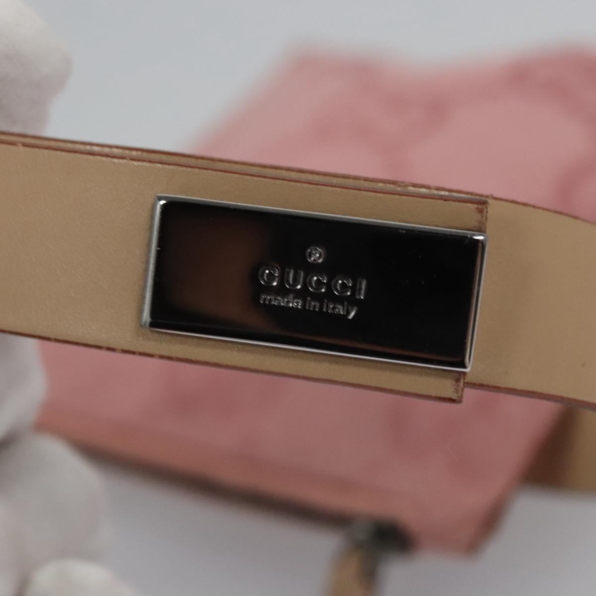 GUCCI GG Canvas Waist bag Pink Silver 037 1312 Auth bs22943