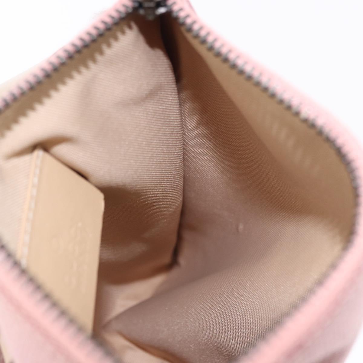 GUCCI GG Canvas Waist bag Pink Silver 037 1312 Auth bs22943