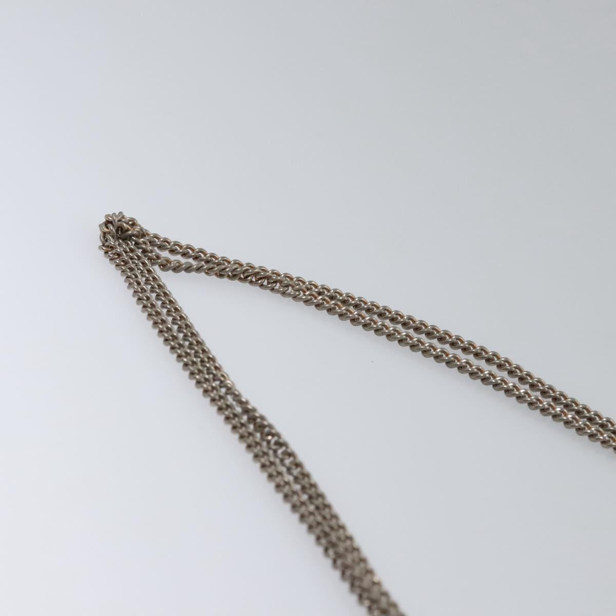 BALLY Chain Shoulder Bag Leather Brown Gold Auth bs22953