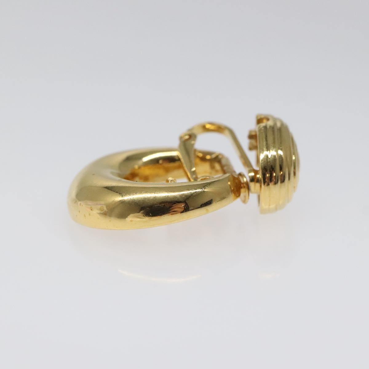 SAINT LAURENT Earring Earring Metal Gold Auth bs22968