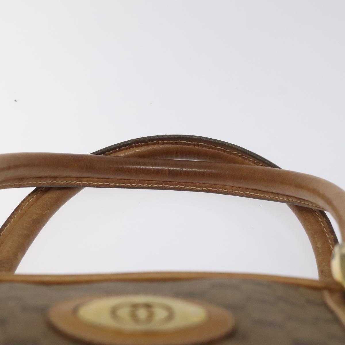 GUCCI Micro GG Supreme Hand Bag PVC Leather Beige Gold 000 39 0030 Auth bs22970