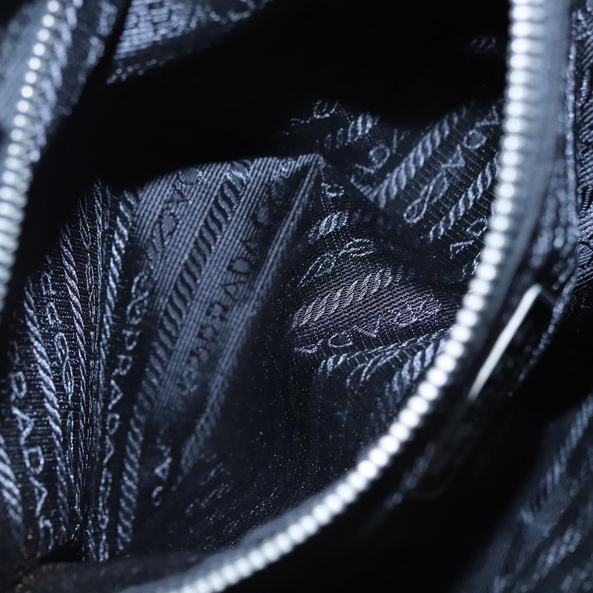 PRADA Hand Bag Nylon Black Auth bs22998