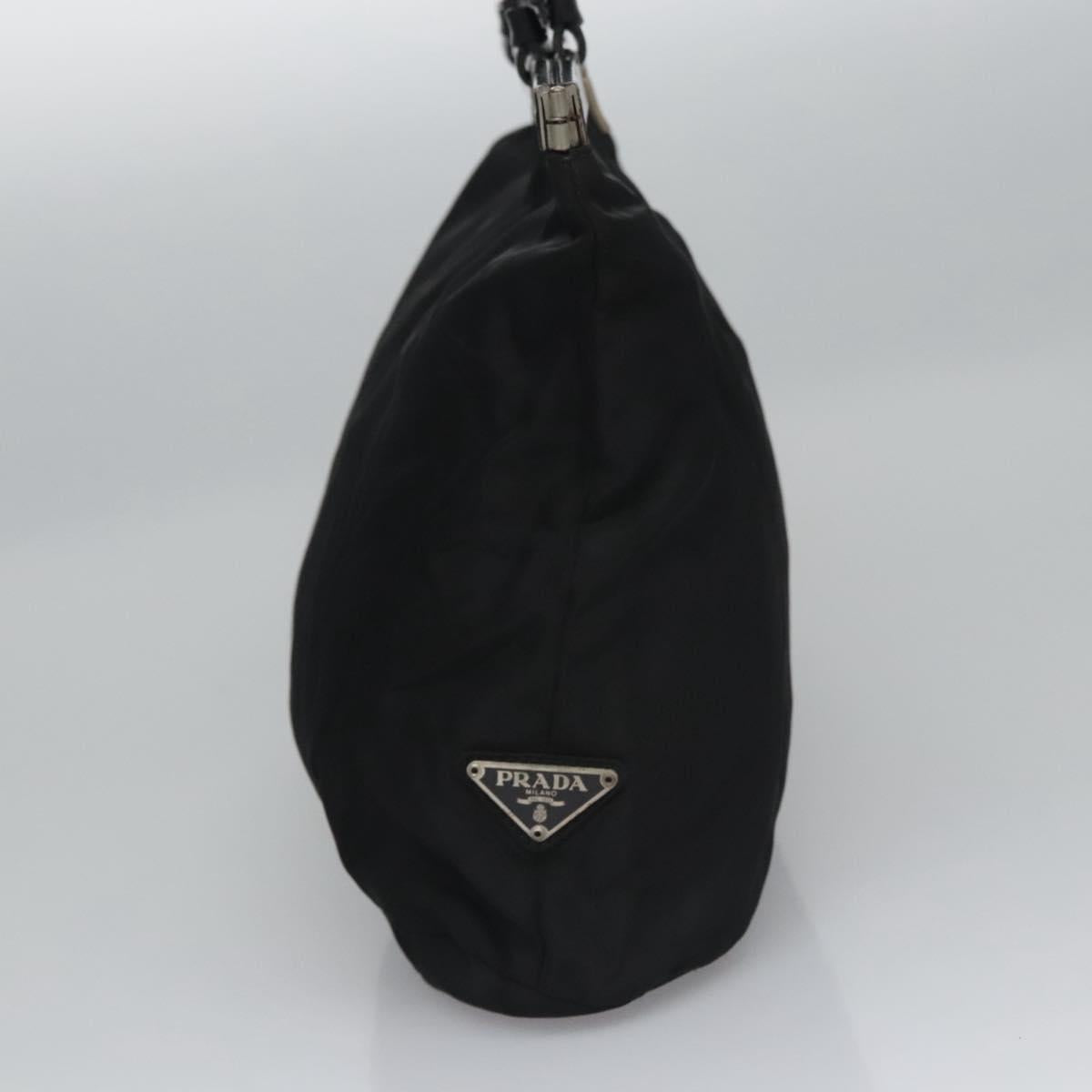PRADA Hand Bag Nylon Black Auth bs22998