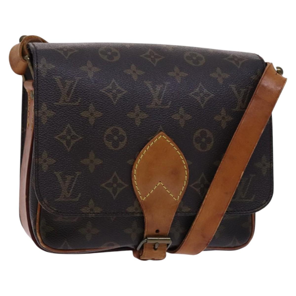 LOUIS VUITTON Monogram Cartouchiere MM Shoulder Bag M51253 LV Auth bs23044