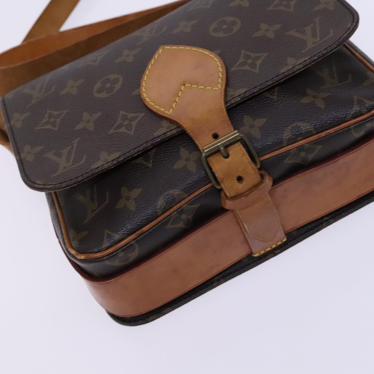 LOUIS VUITTON Monogram Cartouchiere MM Shoulder Bag M51253 LV Auth bs23044