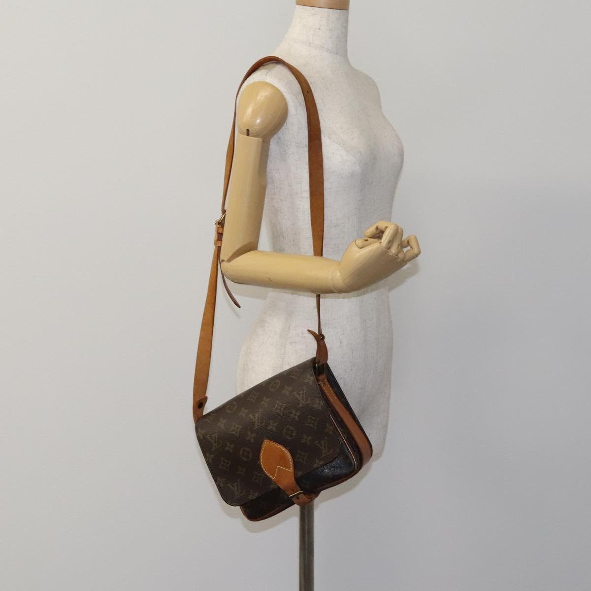 LOUIS VUITTON Monogram Cartouchiere MM Shoulder Bag M51253 LV Auth bs23044
