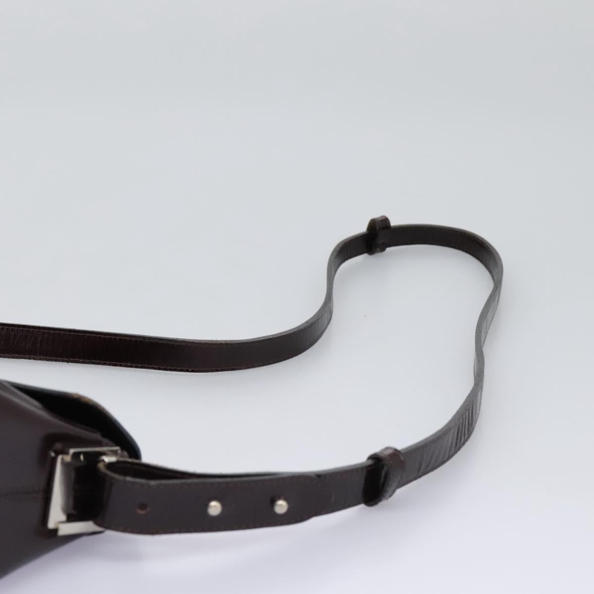 Gianni Versace Shoulder Bag Leather 2way Brown Auth bs23058