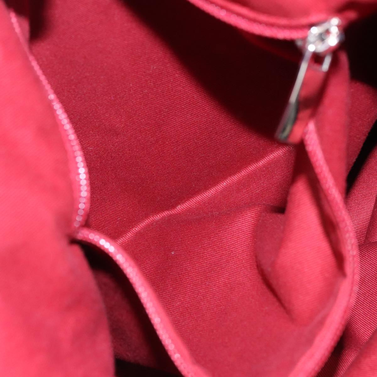 Salvatore Ferragamo Gancini Tote Bag Canvas Black Silver Auth bs23065